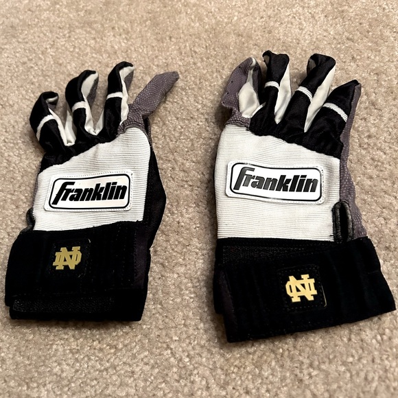 Vintage Notre Dame player gloves 1996 size XXXL worn by a Defensive Lineman &NFL - Picture 4 of 9